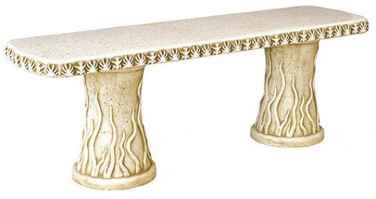 BANCO PIEDRA JARDIN MARINO PULIDO - MUEBLES DE JARDIN Y TERRAZA