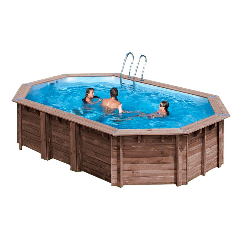 SunBay Copertura Isotermica Per Piscina In Legno Ovale - 618 X 418 Cm - Protezione Termica 400 Micron